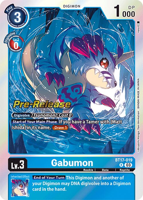 Gabumon [BT17-019] [Secret Crisis Pre-Release Cards] | Event Horizon Hobbies CA