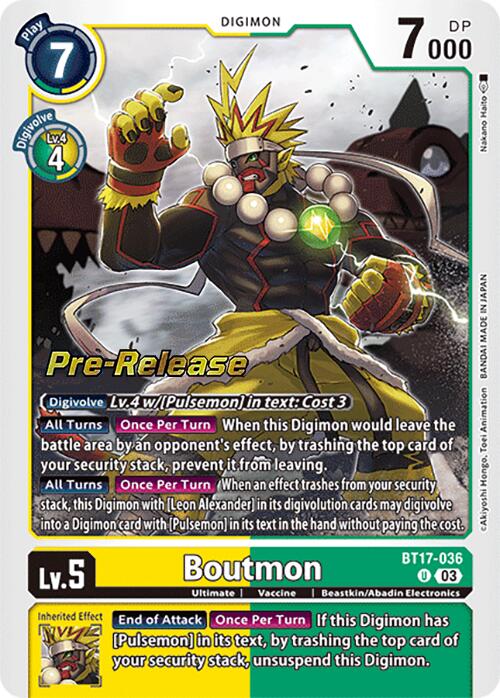 Boutmon [BT17-036] [Secret Crisis Pre-Release Cards] | Event Horizon Hobbies CA