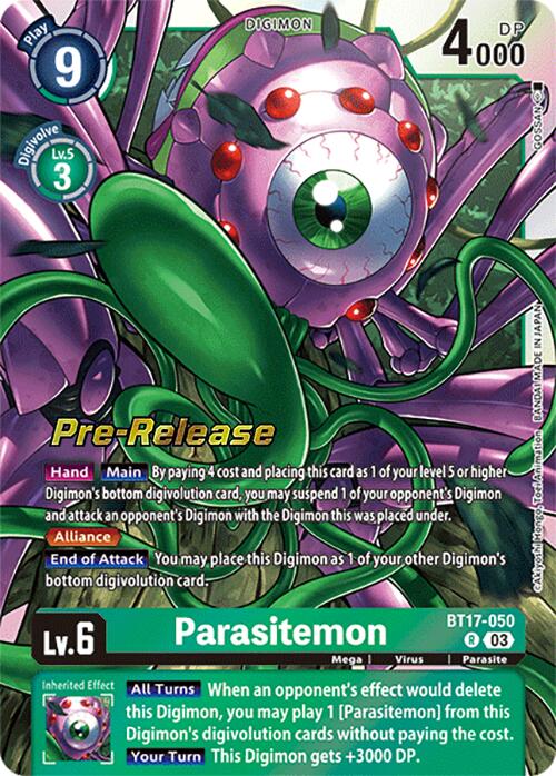 Parasitemon [BT17-050] [Secret Crisis Pre-Release Cards] | Event Horizon Hobbies CA