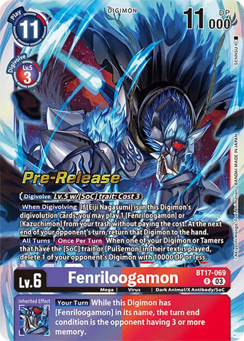 Fenriloogamon [BT17-069] [Secret Crisis Pre-Release Cards] | Event Horizon Hobbies CA