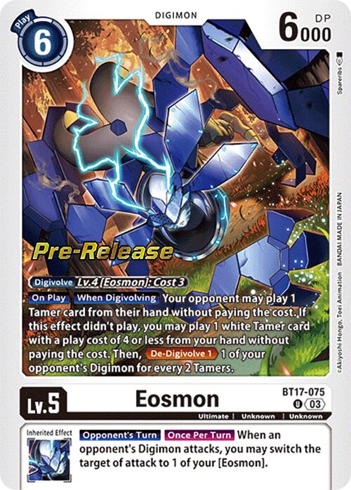 Eosmon [BT17-075] - BT17-075 [Secret Crisis Pre-Release Cards] | Event Horizon Hobbies CA