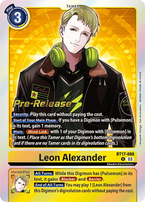 Leon Alexander [BT17-086] [Secret Crisis Pre-Release Cards] | Event Horizon Hobbies CA