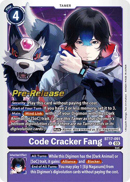 Code Cracker Fang [BT17-091] [Secret Crisis Pre-Release Cards] | Event Horizon Hobbies CA