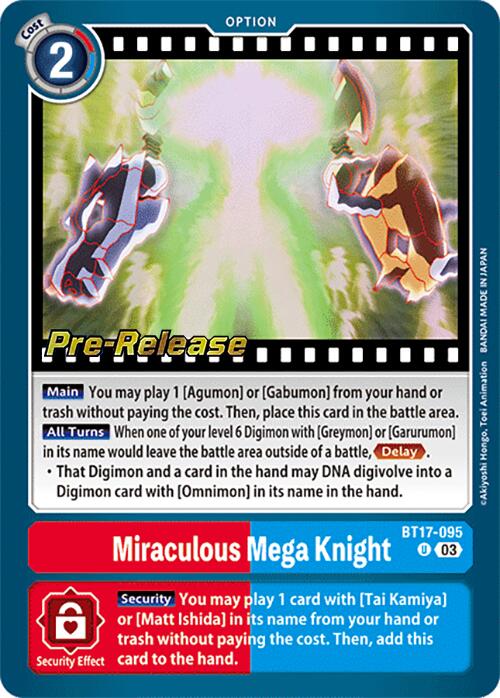 Miraculous Mega Knight [BT17-095] [Secret Crisis Pre-Release Cards] | Event Horizon Hobbies CA