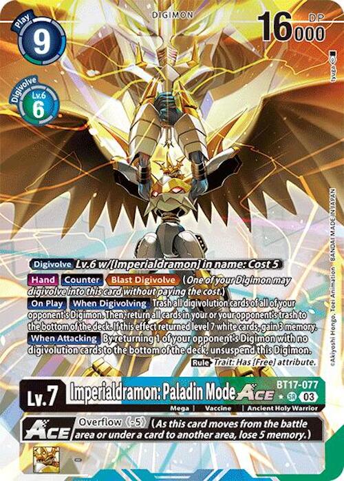 Imperialdramon: Paladin Mode ACE [BT17-077] (Alternate Art) [Secret Crisis] | Event Horizon Hobbies CA