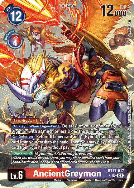 AncientGreymon [BT17-017] (Alternate Art) [Secret Crisis] | Event Horizon Hobbies CA