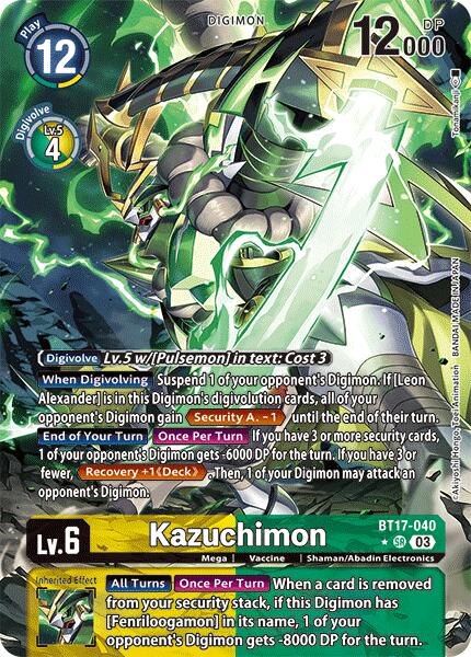 Kazuchimon [BT17-040] (Alternate Art) [Secret Crisis] | Event Horizon Hobbies CA