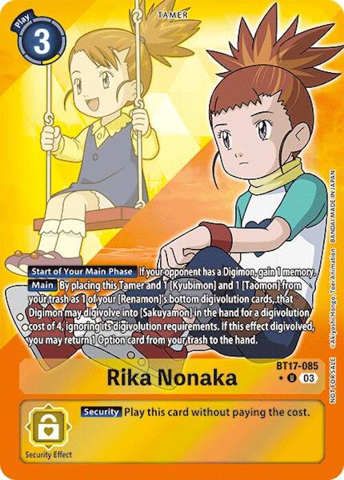 Rika Nonaka [BT17-085] (Alternate Art) [Secret Crisis] | Event Horizon Hobbies CA