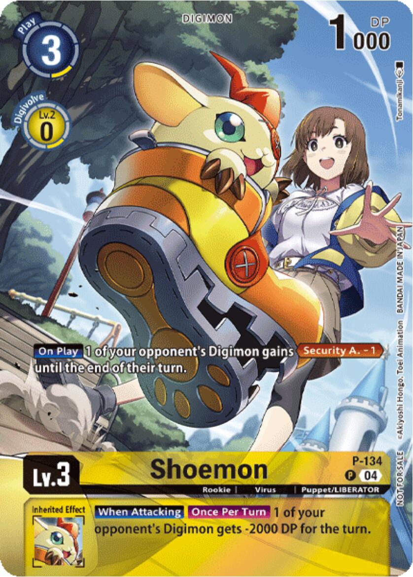 Shoemon [P-134] (Digimon Liberator Promotion) (Textured) [Promotional Cards] | Event Horizon Hobbies CA