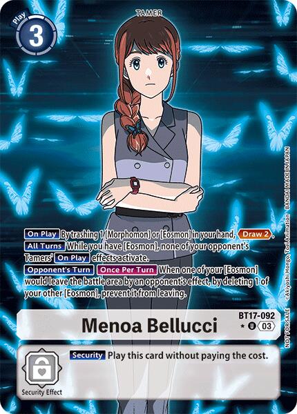 Menoa Bellucci [BT17-092] (Box Promotion Pack: Secret Crisis) [Secret Crisis] | Event Horizon Hobbies CA