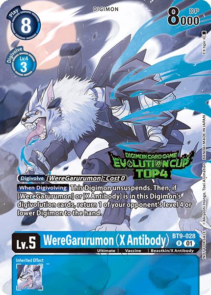 WereGarurumon (X Antibody) [BT9-028] (2024 Evolution Cup Top 4) [X Record Promos] | Event Horizon Hobbies CA