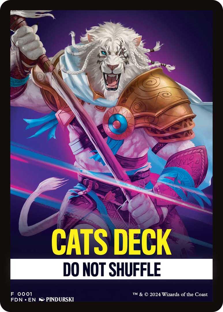 Cats Deck Theme Card [Foundations Tokens] | Event Horizon Hobbies CA