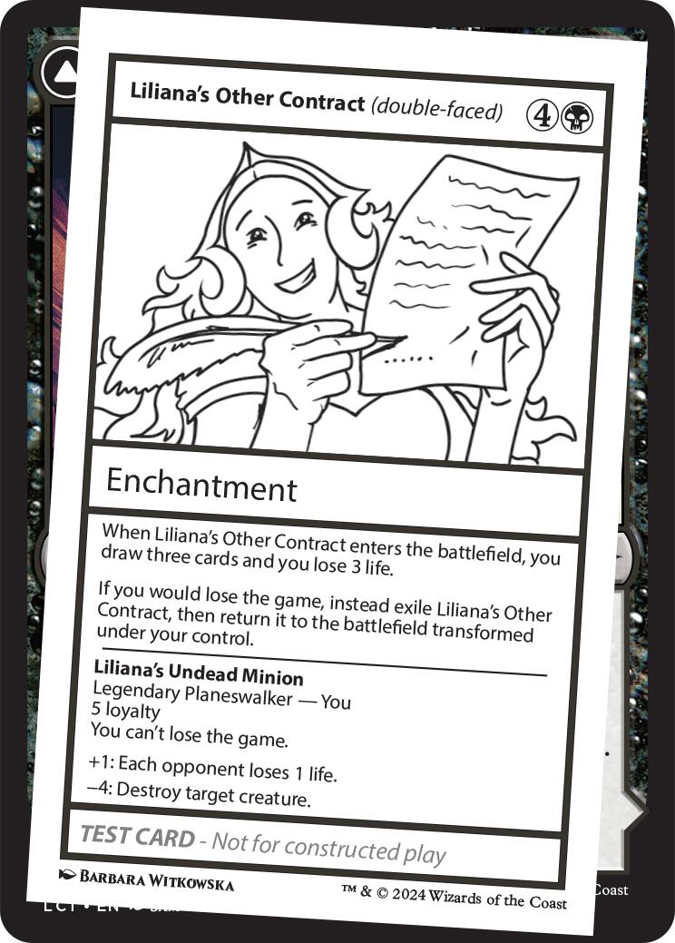 Liliana's Other Contract (double-faced) [Mystery Booster 2 Playtest Cards] | Event Horizon Hobbies CA