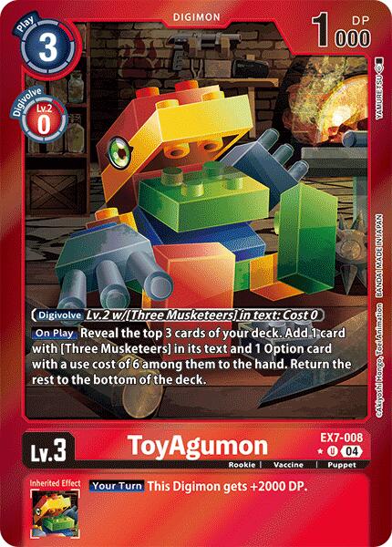 ToyAgumon [EX7-008] - EX7-008 (Foil) [Digimon LIBERATOR] | Event Horizon Hobbies CA