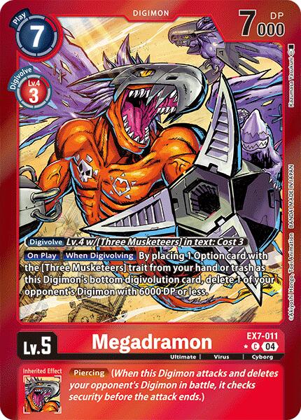 Megadramon [EX7-011] (Foil) [Digimon LIBERATOR] | Event Horizon Hobbies CA