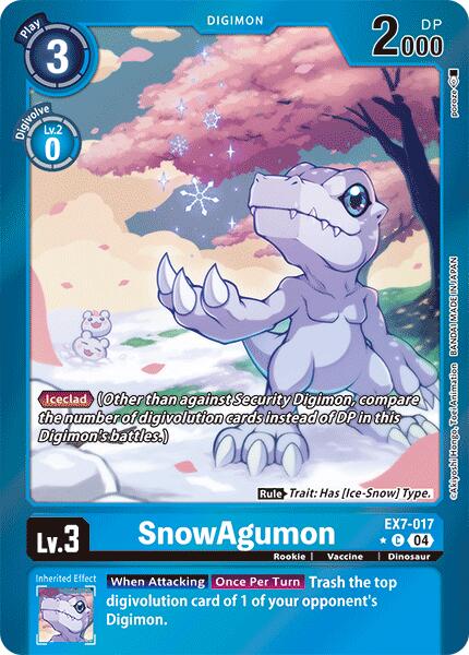 SnowAgumon [EX7-017] (Foil) [Digimon LIBERATOR] | Event Horizon Hobbies CA