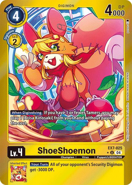 ShoeShoemon [EX7-025] (Foil) [Digimon LIBERATOR] | Event Horizon Hobbies CA