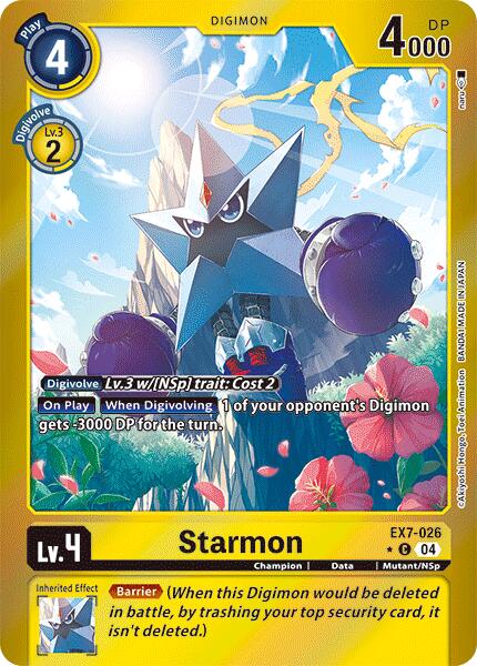 Starmon [EX7-026] (Foil) [Digimon LIBERATOR] | Event Horizon Hobbies CA