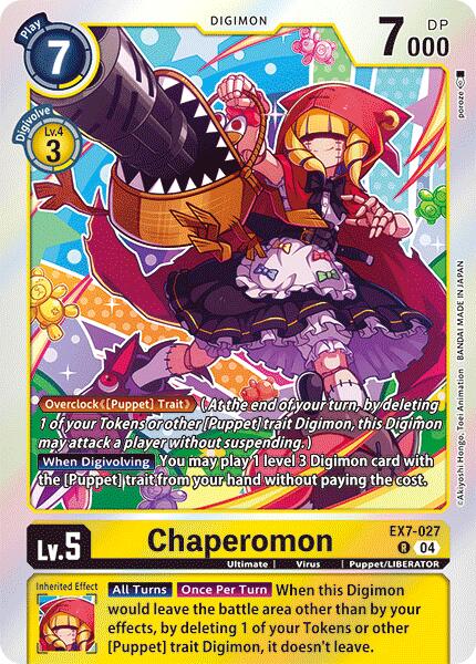 Chaperomon [EX7-027] [Digimon LIBERATOR] | Event Horizon Hobbies CA