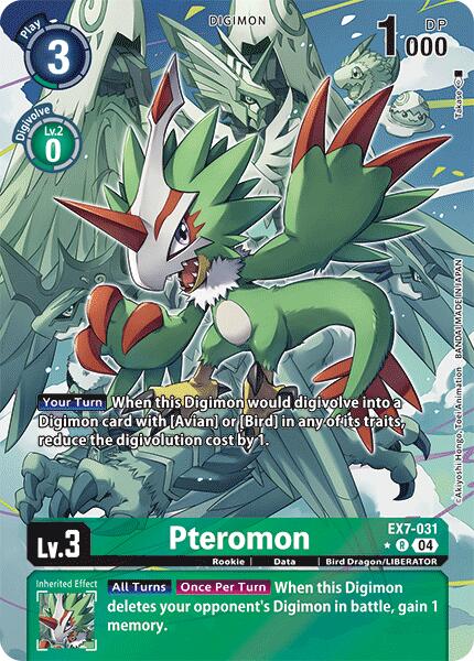 Pteromon [EX7-031] (Alternate Art) [Digimon LIBERATOR] | Event Horizon Hobbies CA