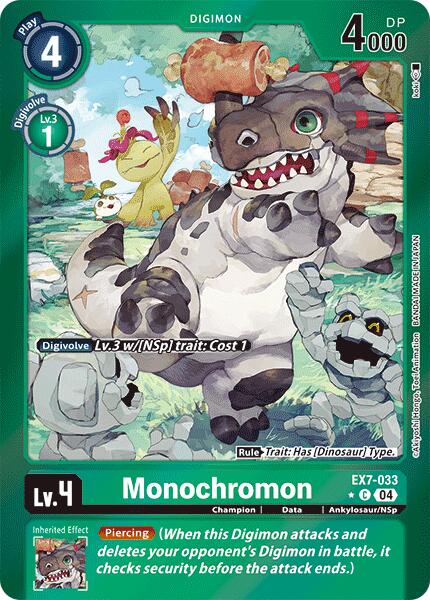 Monochromon [EX7-033] (Foil) [Digimon LIBERATOR] | Event Horizon Hobbies CA