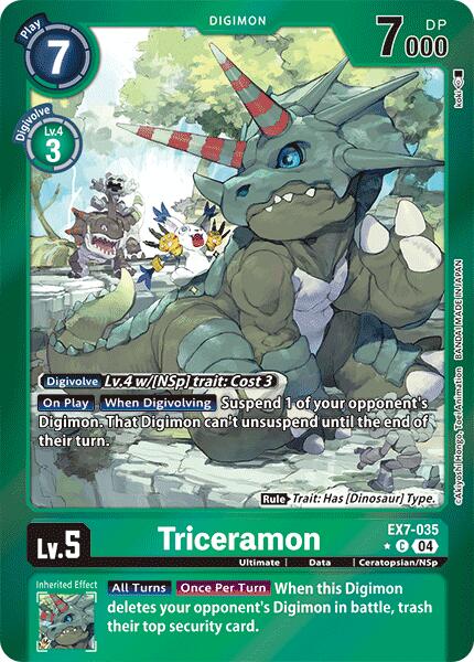 Triceramon [EX7-035] (Foil) [Digimon LIBERATOR] | Event Horizon Hobbies CA