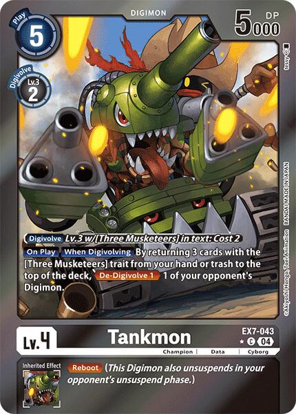 Tankmon [EX7-043] (Foil) [Digimon LIBERATOR] | Event Horizon Hobbies CA