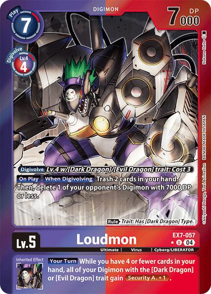 Loudmon [EX7-057] (Foil) [Digimon LIBERATOR] | Event Horizon Hobbies CA