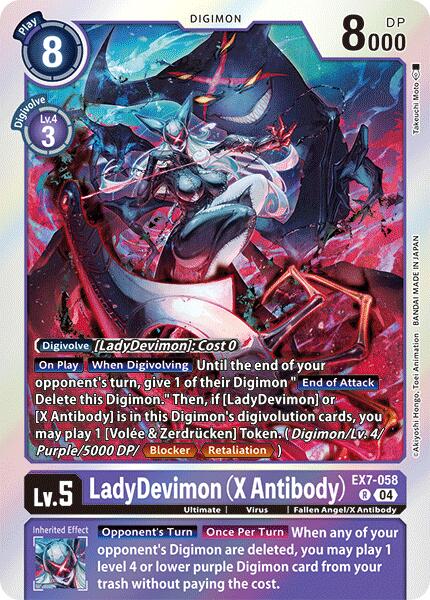 LadyDevimon [EX7-058] (X Antibody) [Digimon LIBERATOR] | Event Horizon Hobbies CA