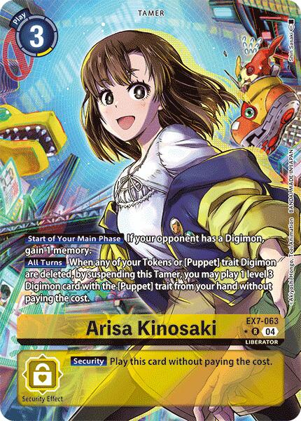 Arisa Kinosaki [EX7-063] (Alternate Art) [Digimon LIBERATOR] | Event Horizon Hobbies CA