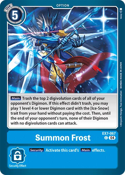 Summon Frost [EX7-067] [Digimon LIBERATOR] | Event Horizon Hobbies CA