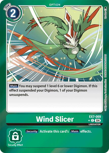 Wind Slicer [EX7-069] (Foil) [Digimon LIBERATOR] | Event Horizon Hobbies CA