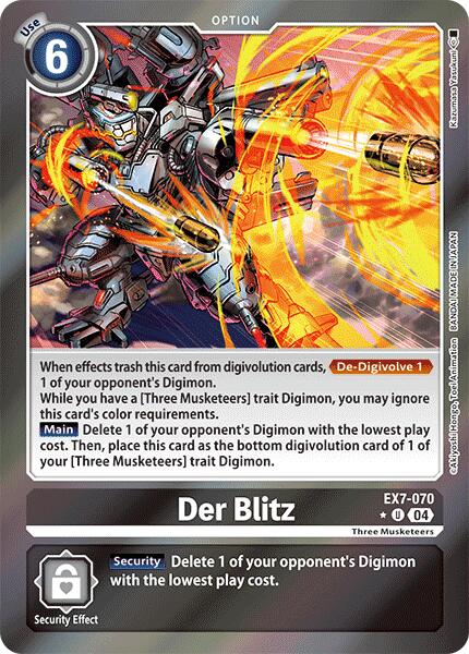 Der Blitz [EX7-070] (Foil) [Digimon LIBERATOR] | Event Horizon Hobbies CA