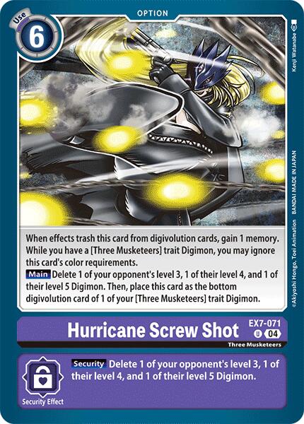 Hurricane Screw Shot [EX7-071] [Digimon LIBERATOR] | Event Horizon Hobbies CA