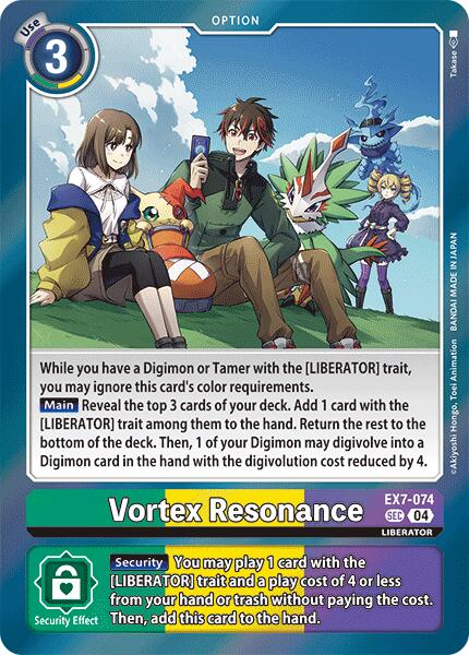 Vortex Resonance [EX7-074] [Digimon LIBERATOR] | Event Horizon Hobbies CA