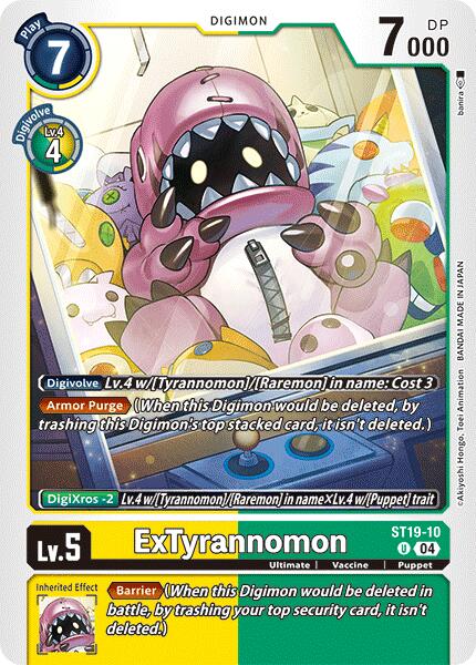 ExTyrannomon [ST19-10] [Starter Deck: Fable Waltz] | Event Horizon Hobbies CA