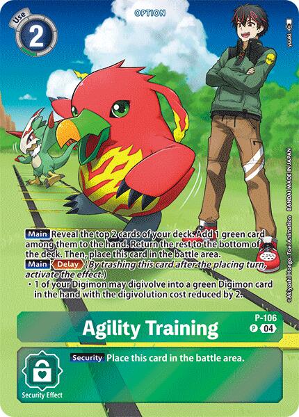 Agility Training [P-106] (Starter Deck 18 Exclusive) [Starter Deck: Guardian Vortex Promos] | Event Horizon Hobbies CA