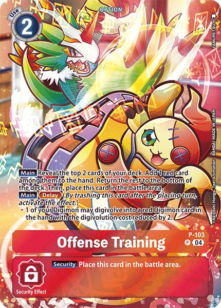 Offense Training [P-103] (Starter Deck 19 Exclusive) [Starter Deck: Fable Waltz Promos] | Event Horizon Hobbies CA