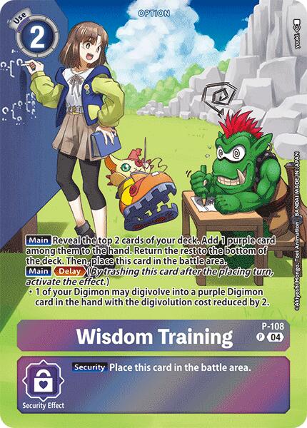 Wisdom Training [P-108] (Starter Deck 19 Exclusive) [Starter Deck: Fable Waltz Promos] | Event Horizon Hobbies CA