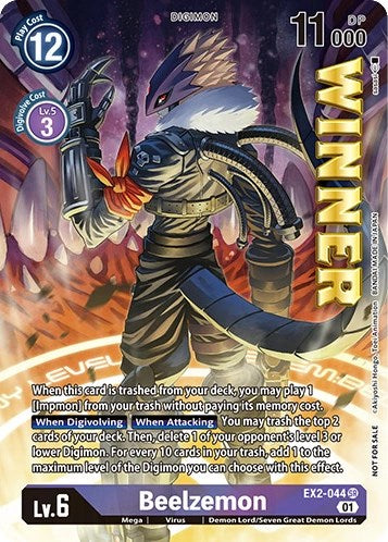 Beelzemon [EX2-044] (April 2023 Beelzemon Special) [Starter Deck: Beelzemon Advanced Deck Set Pre-Release Cards] | Event Horizon Hobbies CA