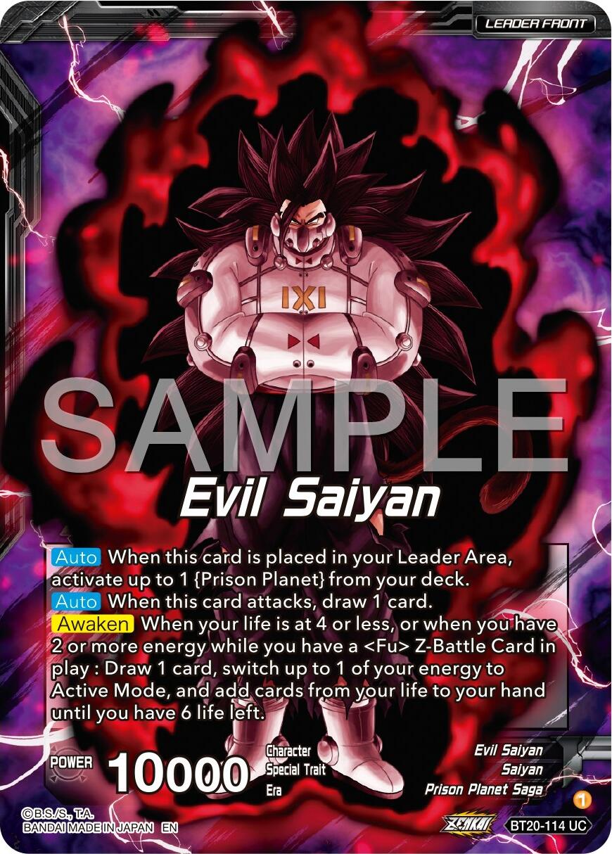 Evil Saiyan // Cumber, Maddening Force (BT20-114) [Premium 7th Anniversary Box 2024] | Event Horizon Hobbies CA