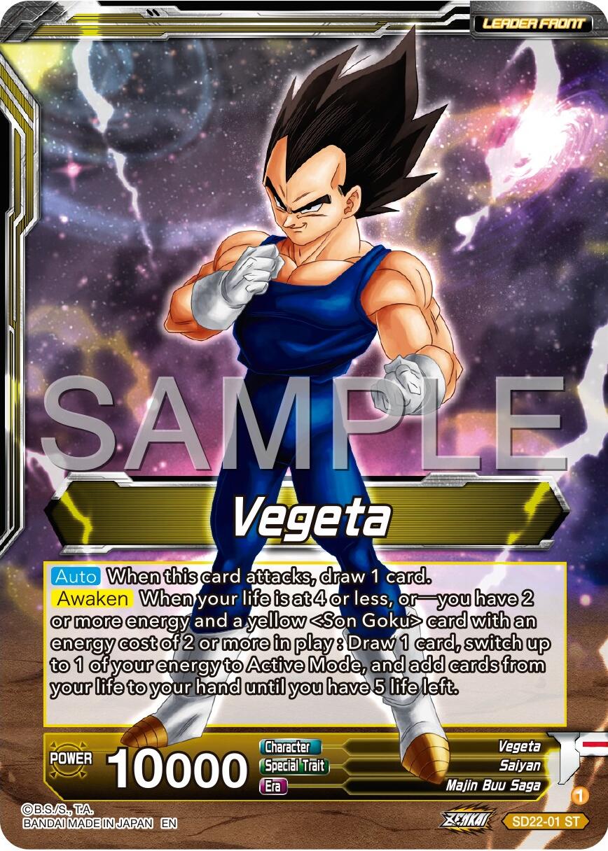 Vegeta // SS Vegeta, Fighting Instincts (SD22-01) [Premium 7th Anniversary Box 2024] | Event Horizon Hobbies CA