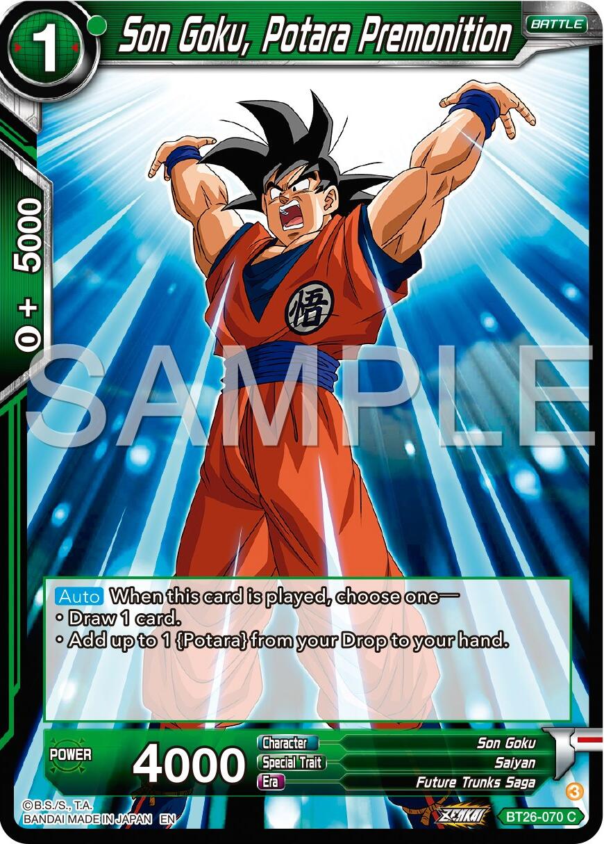 Son Goku, Potara Premonition (BT26-070) [Ultimate Advent] | Event Horizon Hobbies CA