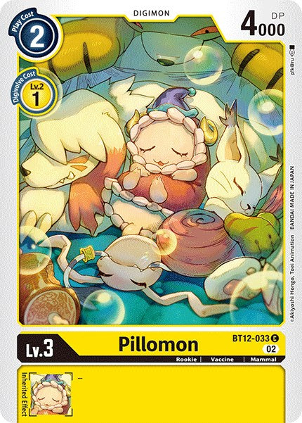 Pillomon [BT12-033] [Across Time] | Event Horizon Hobbies CA