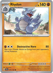 Rhydon (075/142) [Scarlet & Violet: Stellar Crown] | Event Horizon Hobbies CA