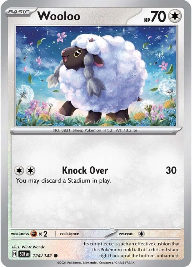 Wooloo (124/142) [Scarlet & Violet: Stellar Crown] | Event Horizon Hobbies CA