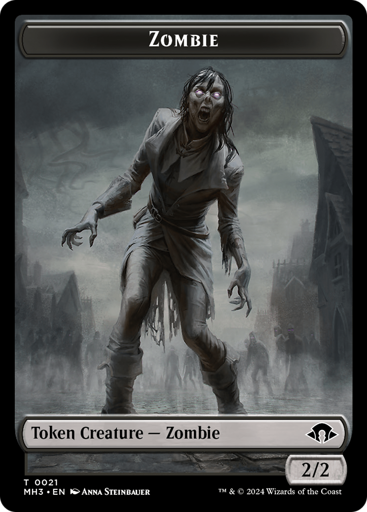 Phyrexian Germ // Zombie Double-Sided Token [Modern Horizons 3 Tokens] | Event Horizon Hobbies CA