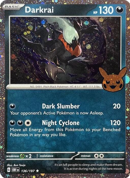 Darkrai (136/197) (Cosmos Holo) [Trick or Trade 2024] | Event Horizon Hobbies CA