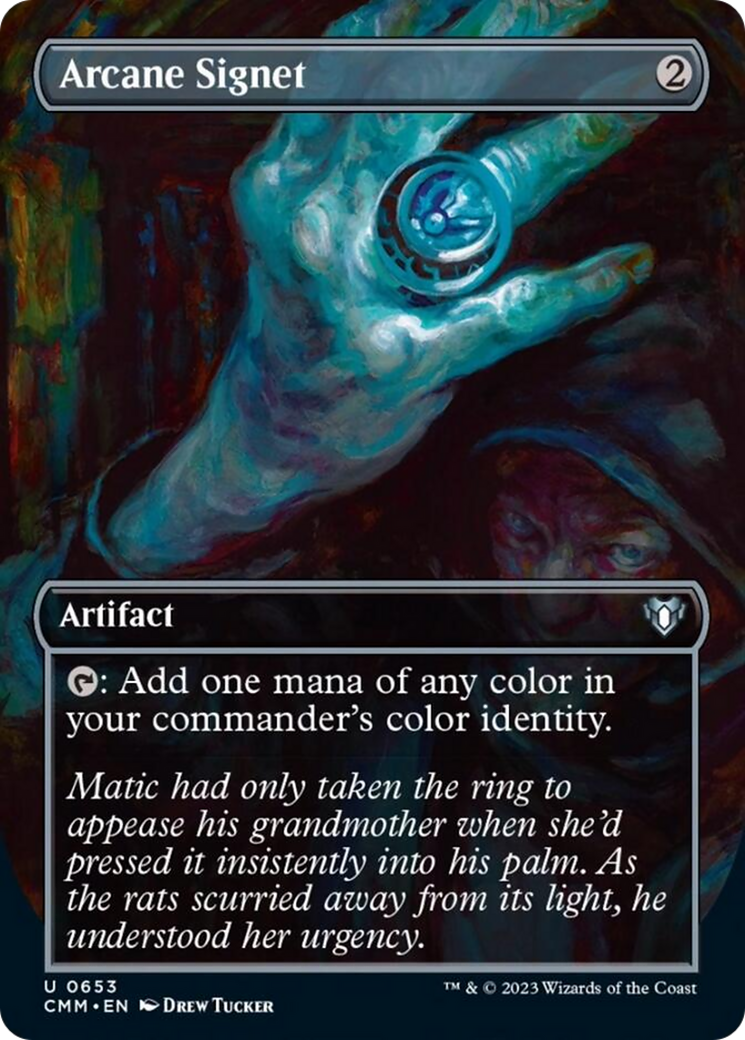 Arcane Signet (Borderless Alternate Art) [Commander Masters] | Event Horizon Hobbies CA