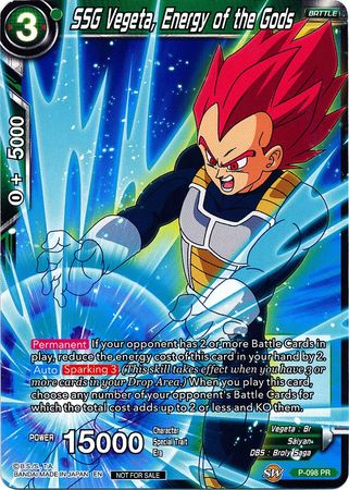 SSG Vegeta, Energy of the Gods (P-098) [Promotion Cards] | Event Horizon Hobbies CA